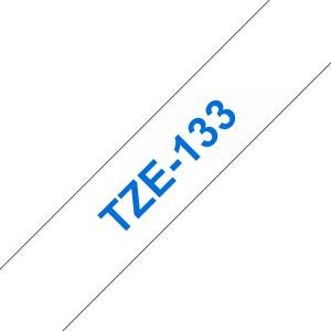 Tape 12mm Lami Blue On Clear (tze-133)