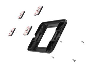 Secure Mounting Plate (Lg/100mm/VHB) Black