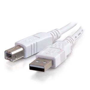 USB 2.0 A/b Cable White 3m