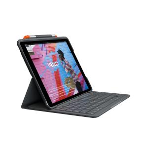 Slim Folio For iPad 7th Generation Graphite Qwerty US/Int'l