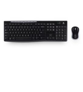 Wireless Desktop Mk270 - Qwerty Portuguese Black