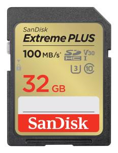 Extreme PLUS 32GB SDHC Memory Card 2-Pack 100MB/s 60MB/s UHS-I Class 10 U3 V30