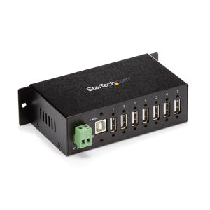 Mountable Rugged Industrial 7 Port USB Hub