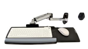 Lx Wall Mount Keyboard Arm Polished Aluminium