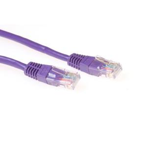 Patch cable - CAT5E - U/UTP - 3m - Purple
