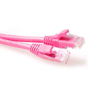 Patch cable - CAT6A - U/UTP - 2m - Pink
