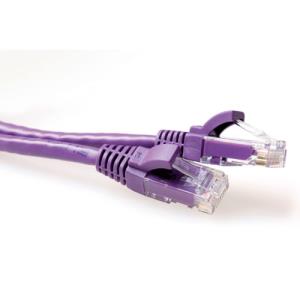 Patch cable - CAT6A - U/UTP - 10m - Purple