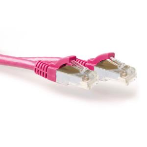 Patch Cable CAT6a S/ftp Pimf Lszh Snagless 10m Pink