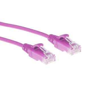 Slimline Patch Cable - CAT6 - U/UTP - 7m - Pink