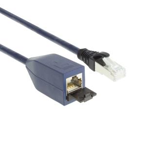 Patch Cable - CAT6A - S/FTP - Snagless - 1m - Blue