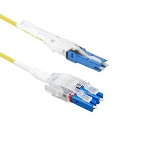 Fiber Patch Cable Twist Uniboot Duplex - CS - LC- 9/125 OS2 Polarity Twist - 10m - Yellow