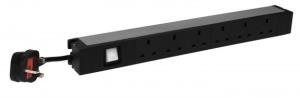 Pdu 19 Inches 1u 6 X 2p+e British Standard 1 Luminous Switch