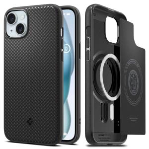 iPhone 15 6.1in Case Mag Armor MagFit Matte Black