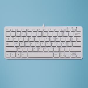 Compact Keyboard - White - Azerty Belgian